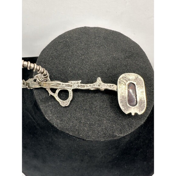 Artisan Handmade Womens Bar Ring 6 Sterling Silver Ethiopian Opal Unique - Picture 14 of 16